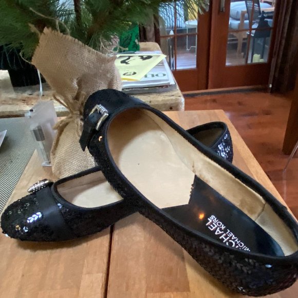 Michael Kors Sequin Flats with Buckle - Picture 6 of 6